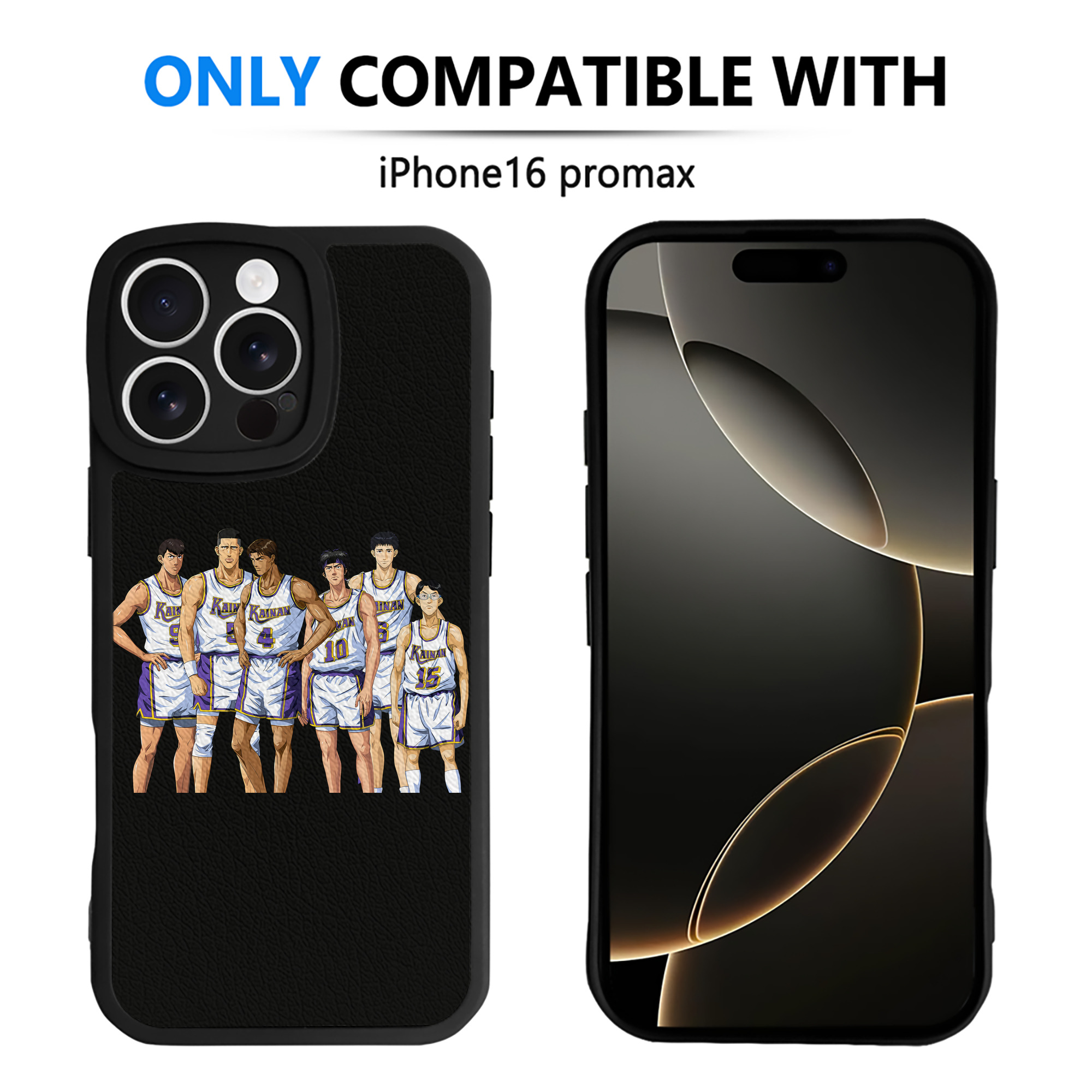 （画像用） SLAM DUNK／スラムダンク 【iPhone 16シリーズ対応】シリコンスマホケース（レザー調） 材質：シリコン
